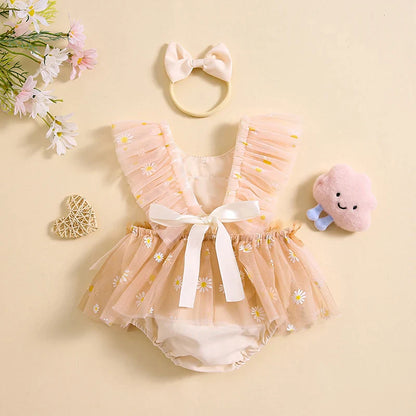 Infant Girl Bodysuit Florzinha + Bow