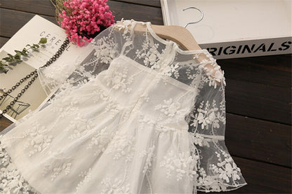 Children's Lace and Flower Dress