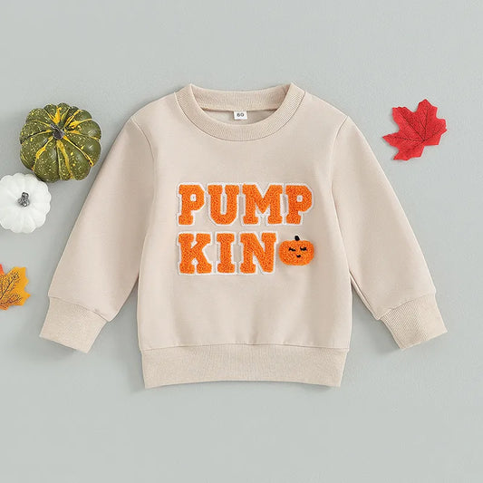 Sweatshirts Halloween Letter Embroidery