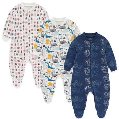 Kit 3 Printed Baby Boy Jumpsuit