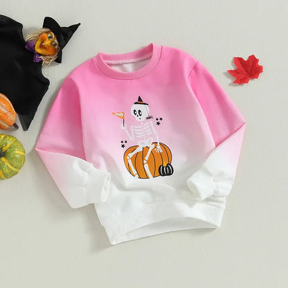 Print Color Pullover Halloween Clothes