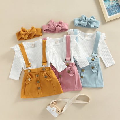 Children's set with bib + headband