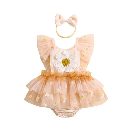 Infant Girl Bodysuit Florzinha + Bow