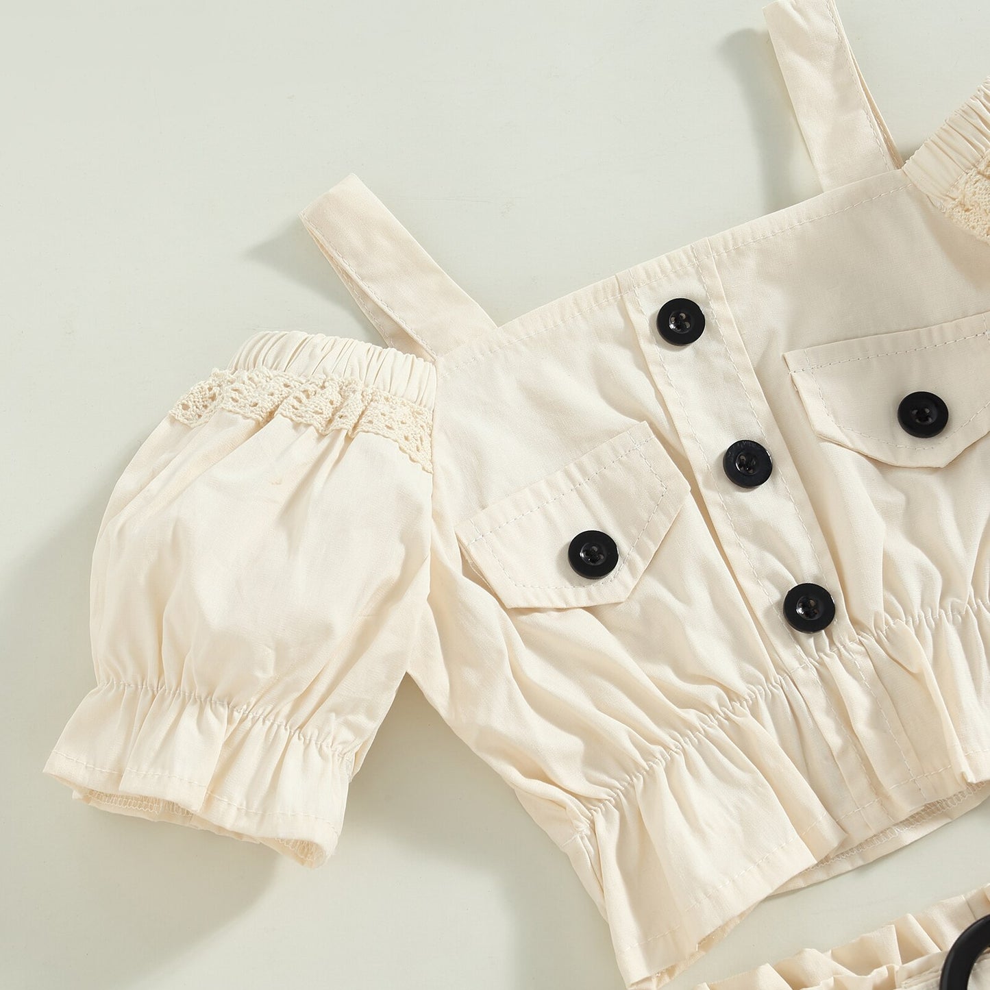 Children's set for girls with buttons