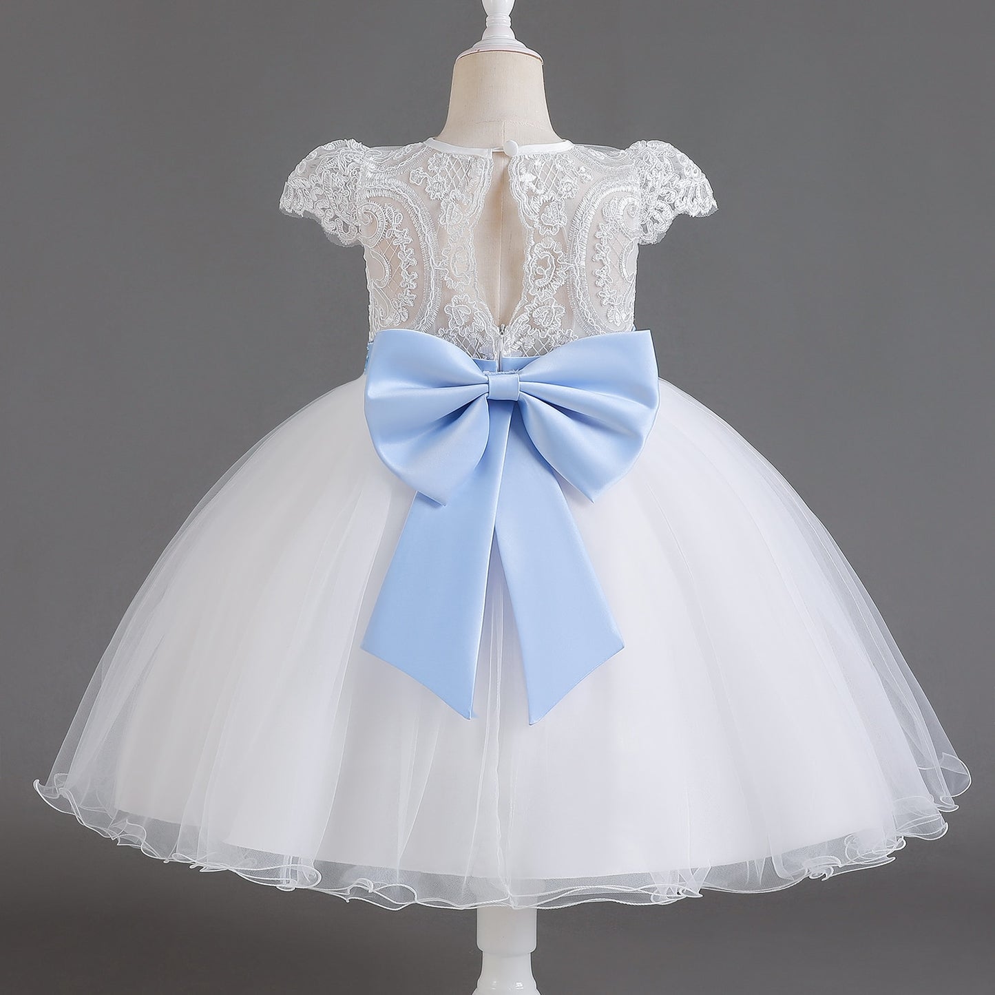 Delicate Children's Dress With Lace