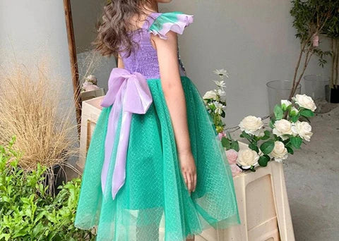 Mermaid Party Dress Bow