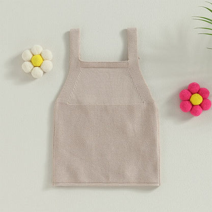 Beige baby dress with flowers