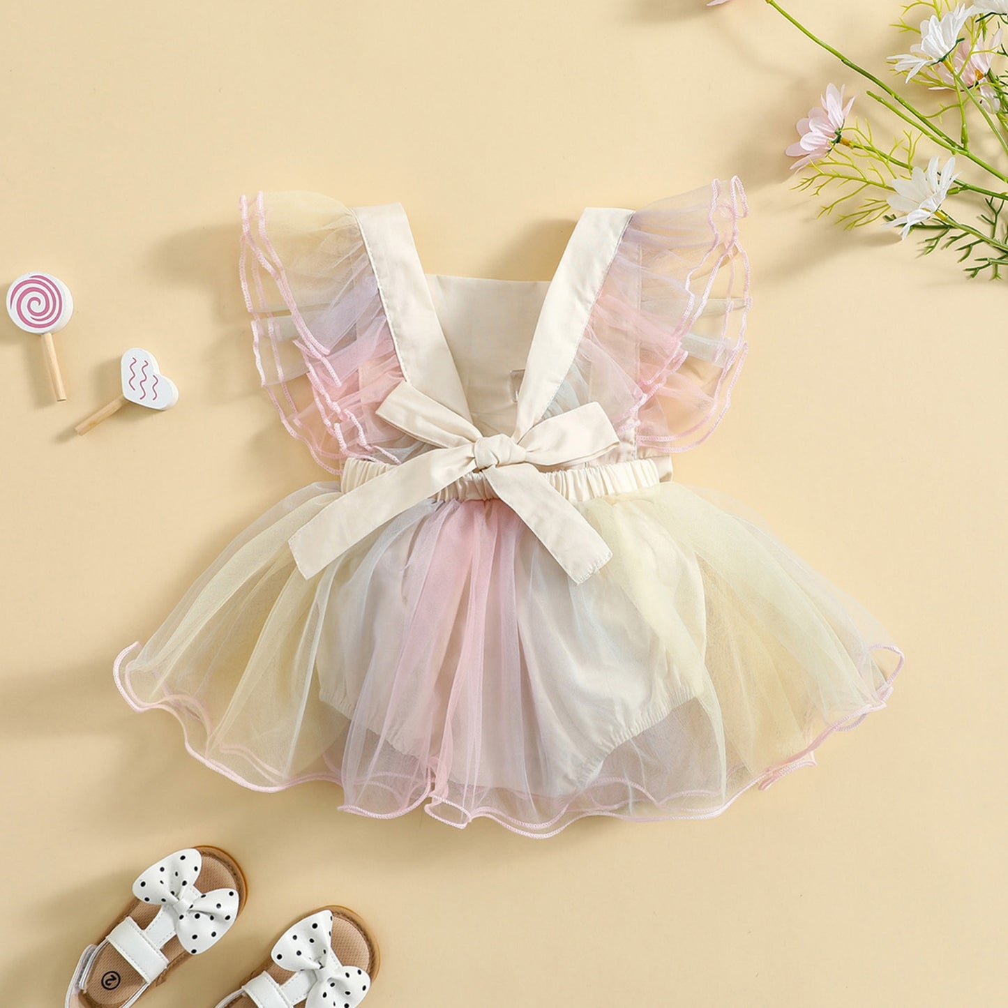 Delicate Baby dress with lace