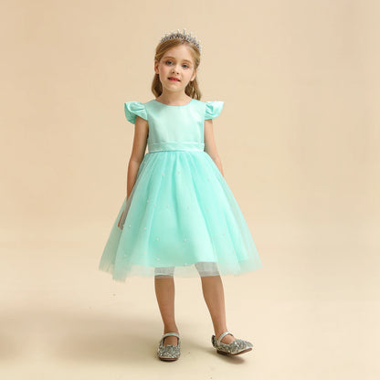 Children's Party Dress Tulle and Pearls