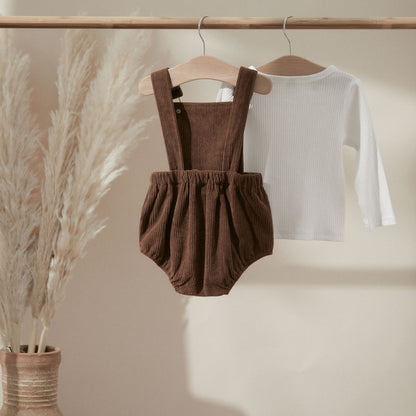 Set with children's overalls and blouse