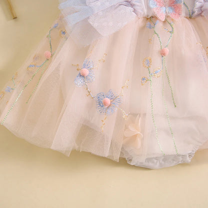 Infant Bodysuit Tulle Butterflies