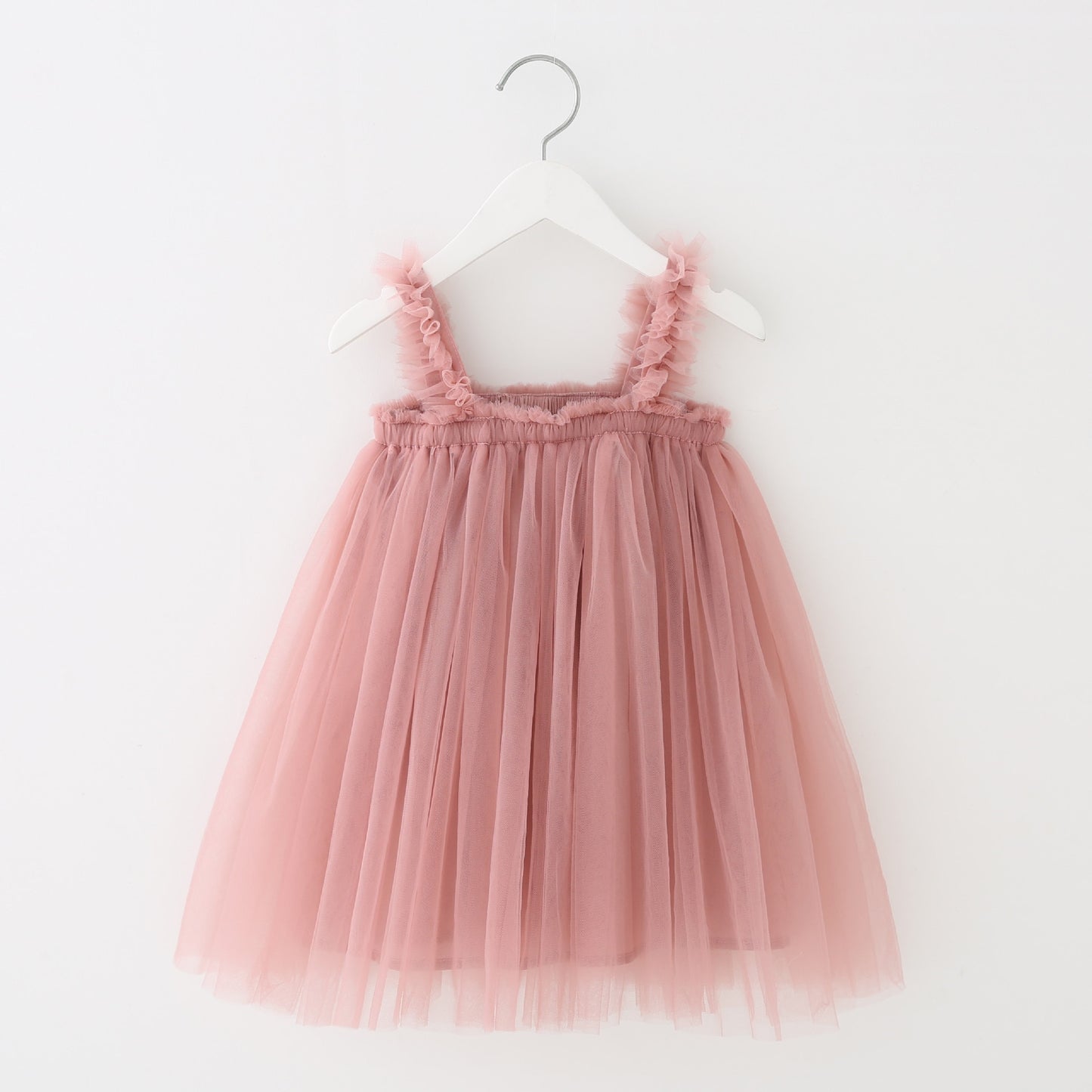 Delicate children's dress with tulle and little stars