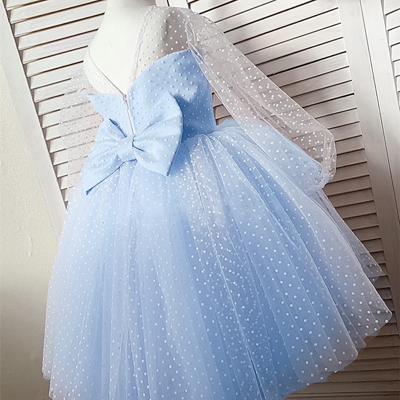 Delicate Children's Dress With Lace