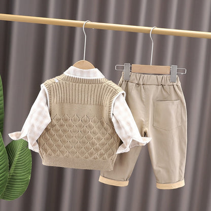 Children's 3-piece set with vest