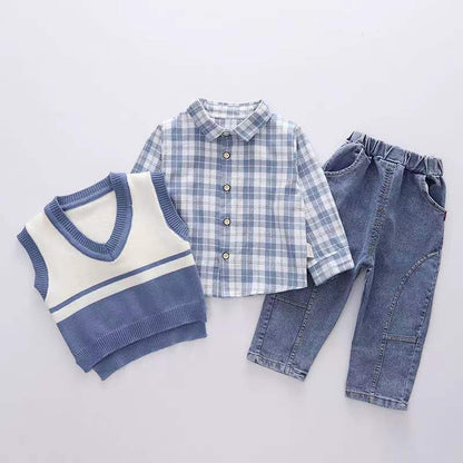 Children's set with vest and jeans