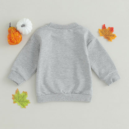 Halloween Sweatshirt Letter Print Long Sleeve Pullovers Autumn