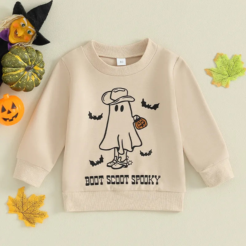 Halloween Sweatshirts  Ghost Bat Print