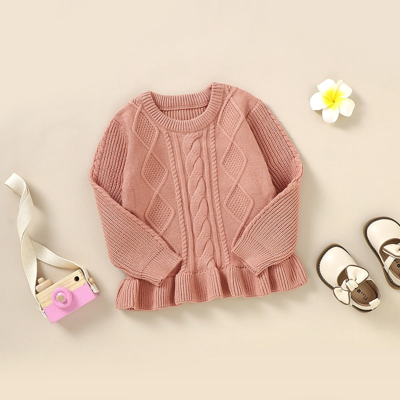 Pink baby sweater