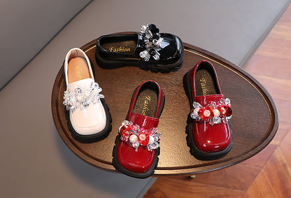 Women's children's shoes with rhinestone soles