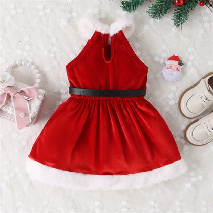 Sleeveless Mama Claus Children's Dress