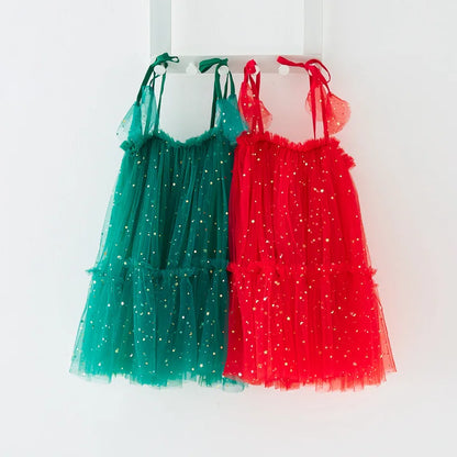 Christmas Tulle Infant Dress