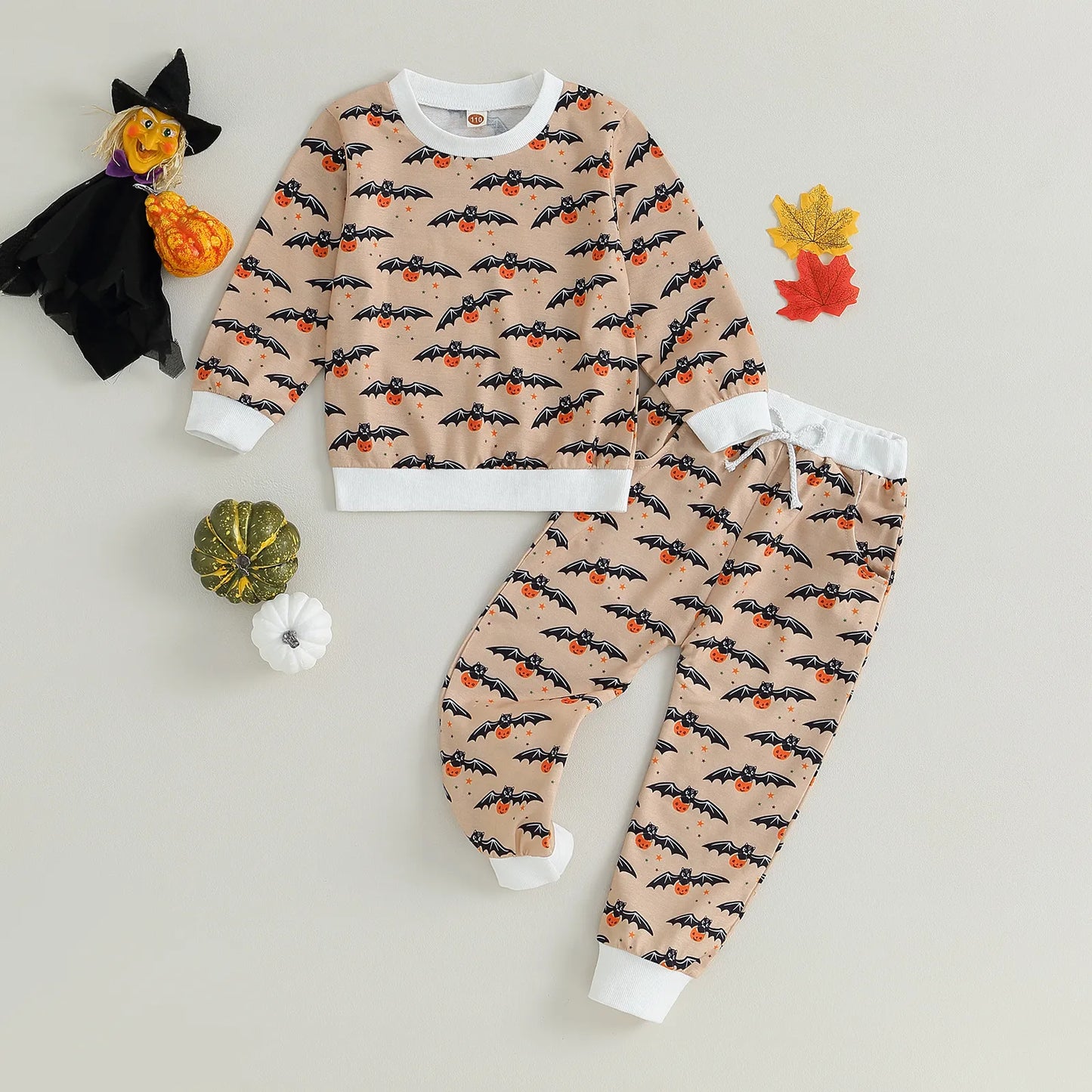 Halloween Outfits Long Sleeve Bat