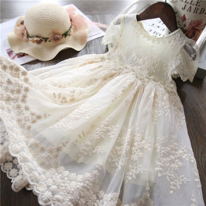 Children's Lace and Flower Dress