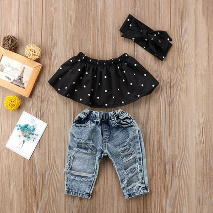 Children's 3-piece set with jeans