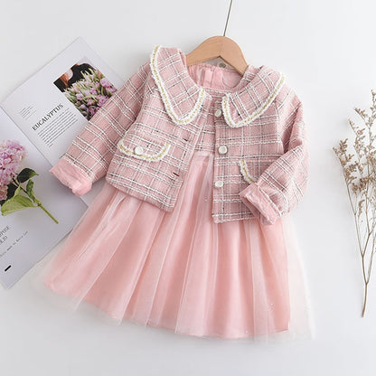 Children's set dress + cold blouse