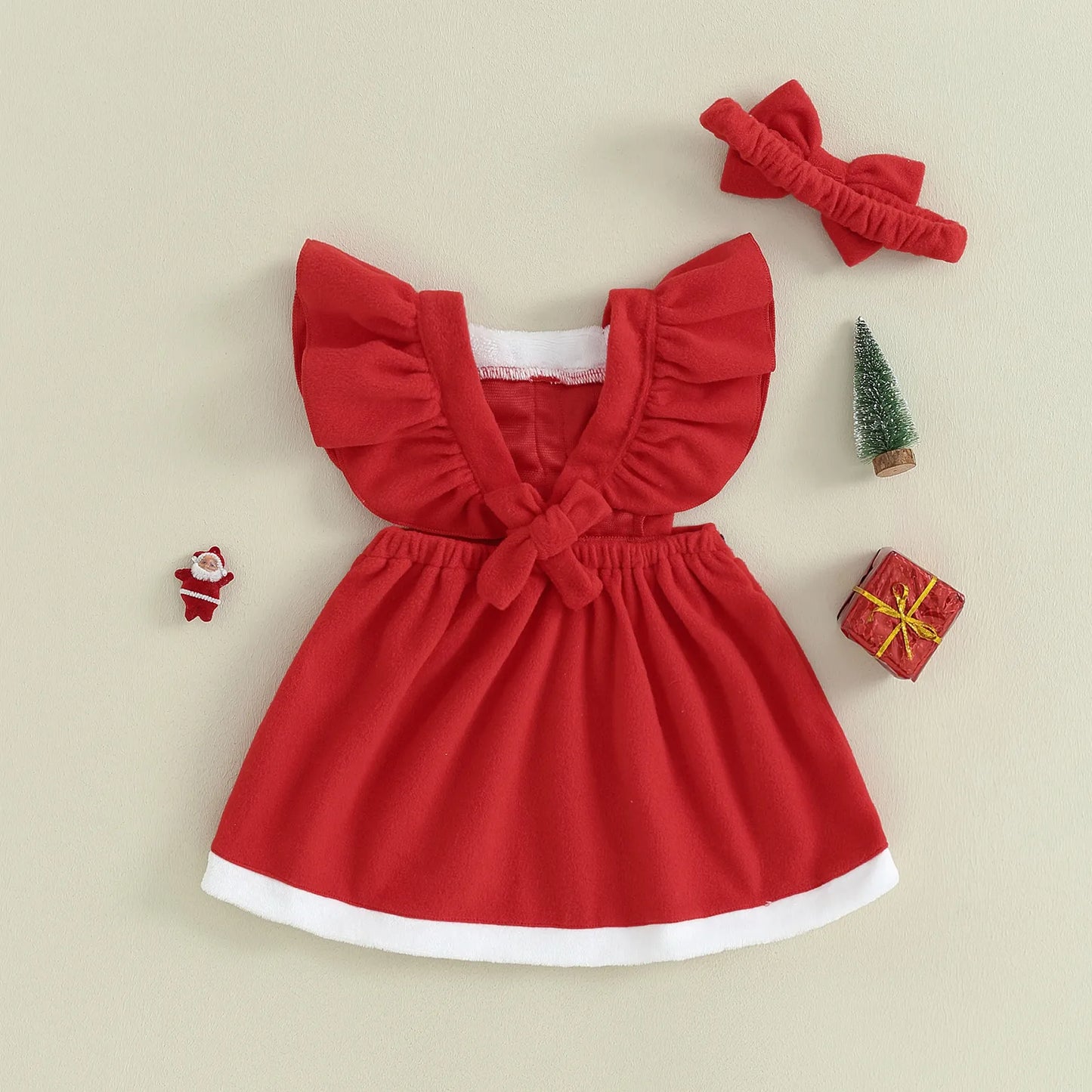 Mama Claus children's dress + headband