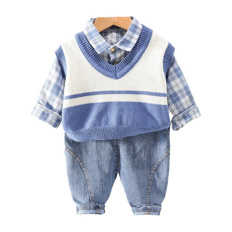 Children's set with vest and jeans