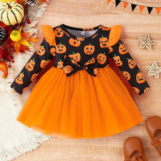 Halloween Dress Pumpkin Cat