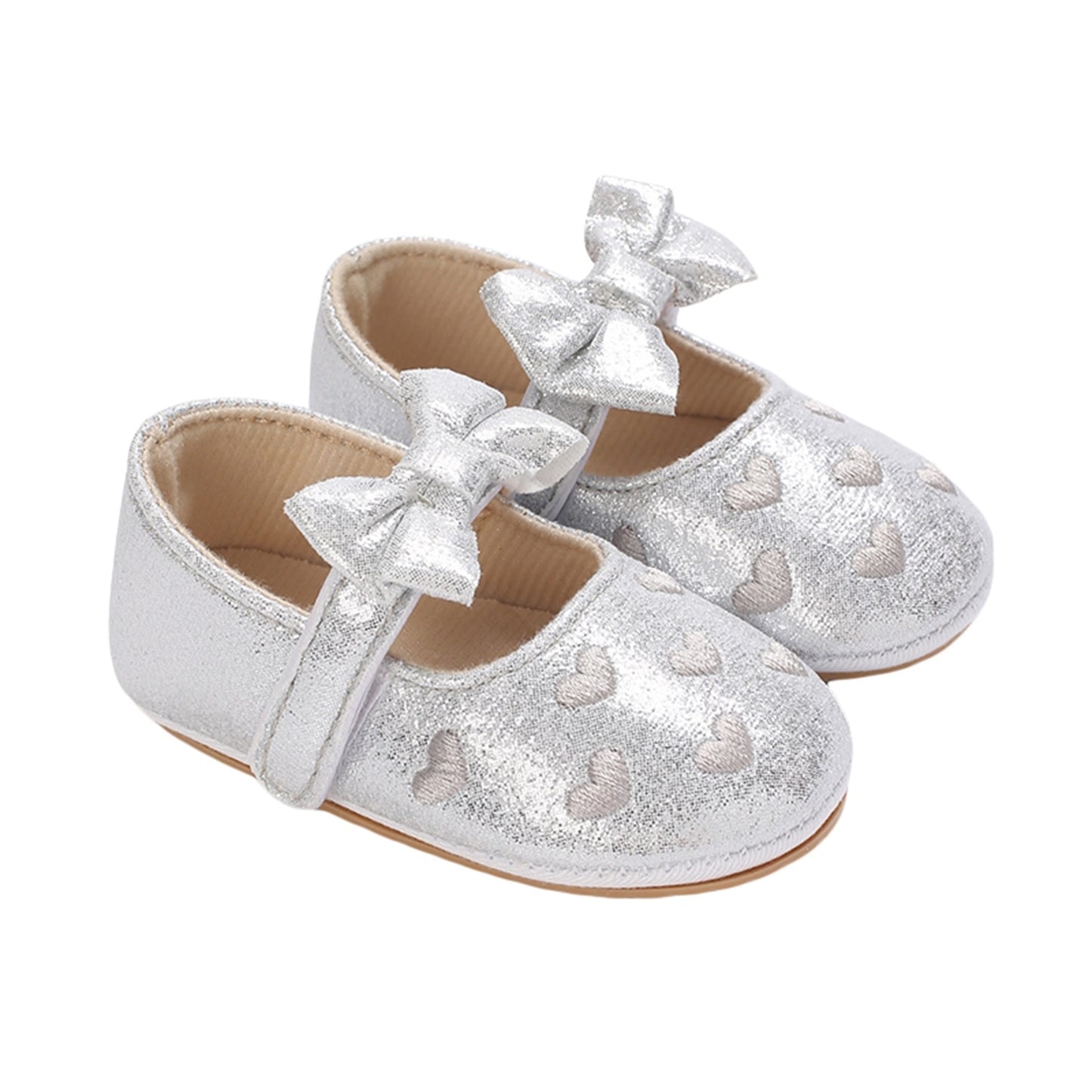 Children's bow and heart shoes