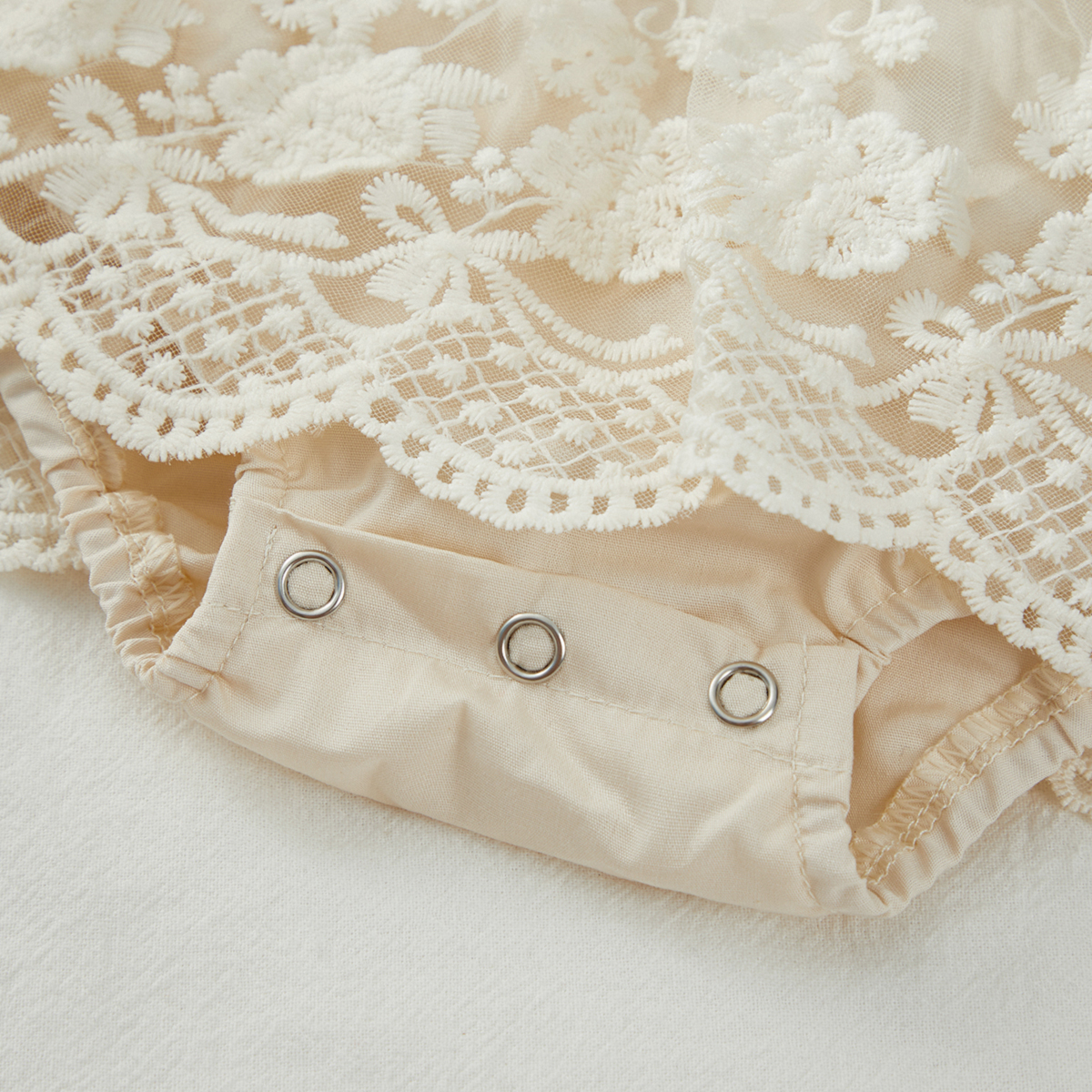 Beige Bodysuit with lace