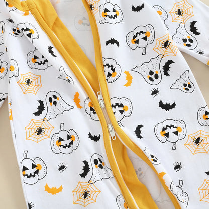 Halloween Infant  Romper, Long Sleeve Cartoon