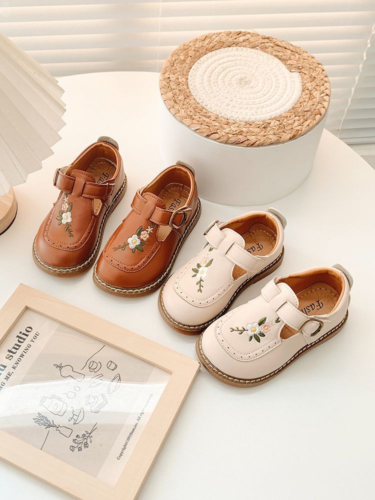 Embroidered vintage children's shoes