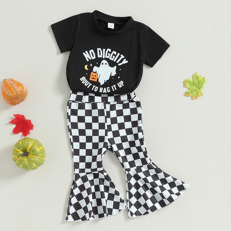 Children's set with Flair Checkered pants