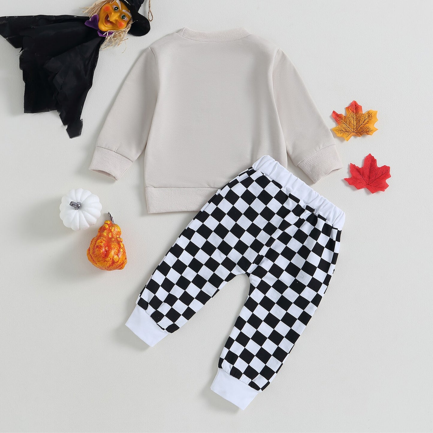 Halloween Outfits 2pcs Set Long Sleeve Sweatshirt