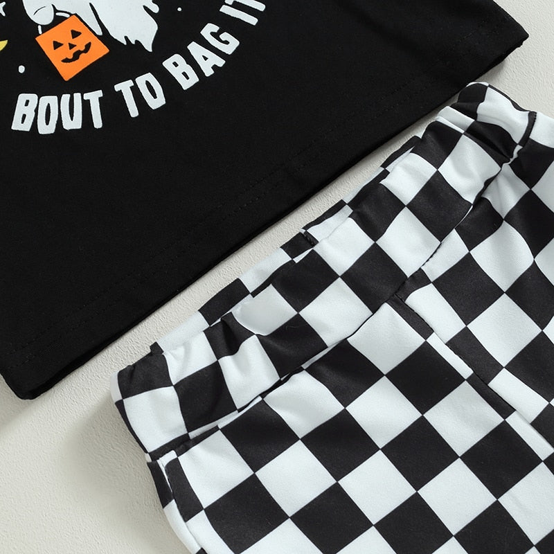 Children's set with Flair Checkered pants