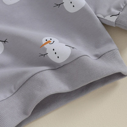 Snowman cold-weather blouse