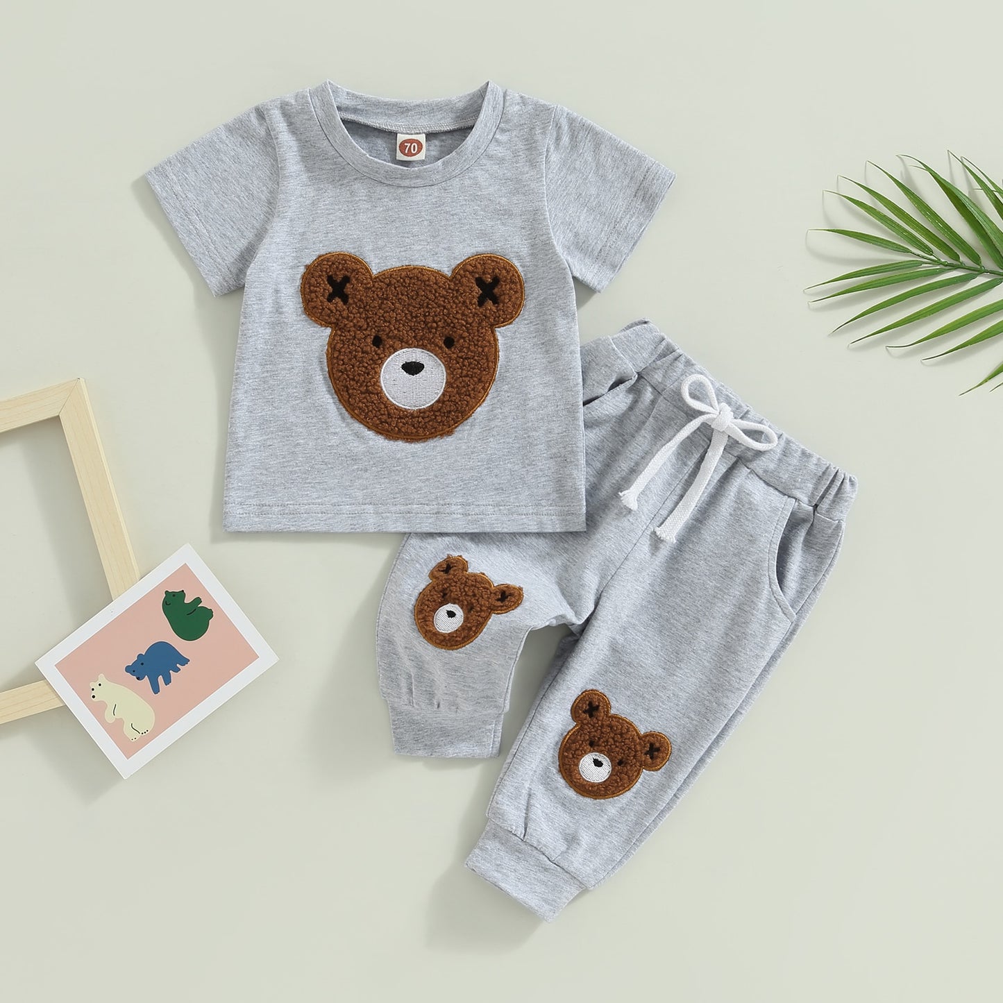 Baby Boy basic set with bear