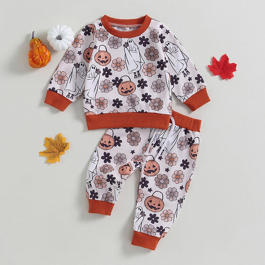 Halloween Set Long Sleeve Pumpkin