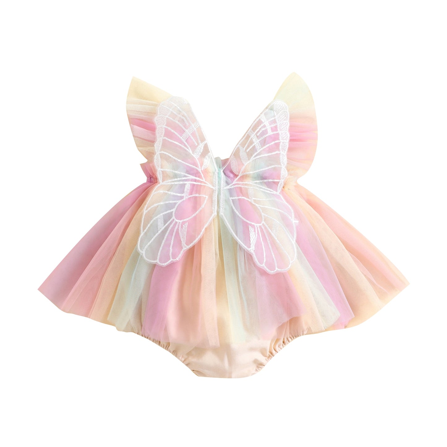 Colorful Butterfly wing children's dress