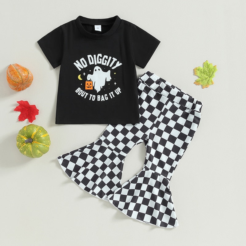 Children's set with Flair Checkered pants