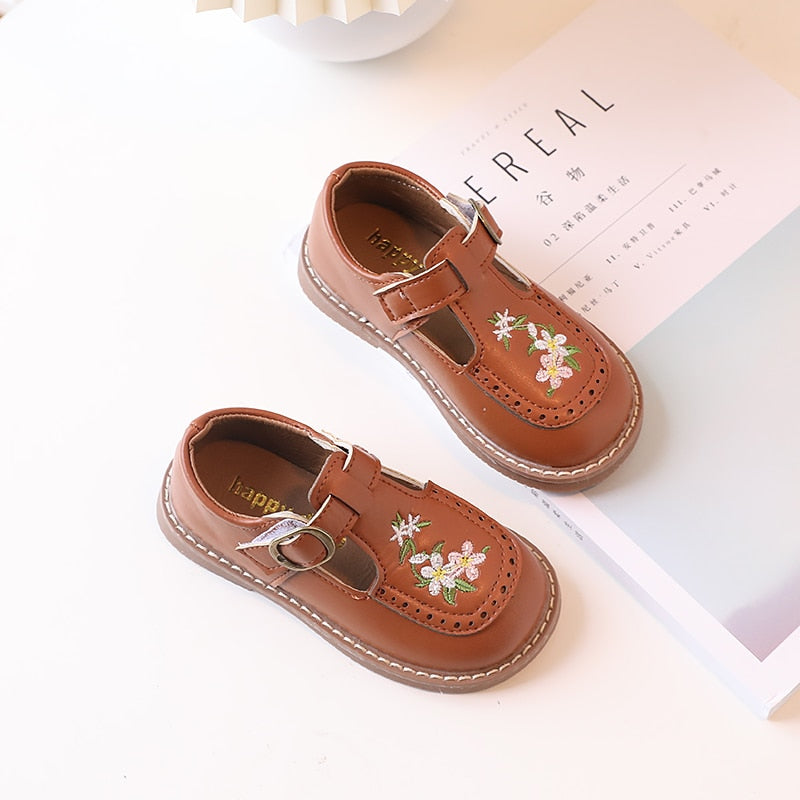 Embroidered vintage children's shoes