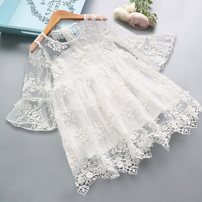 Children's Lace and Flower Dress