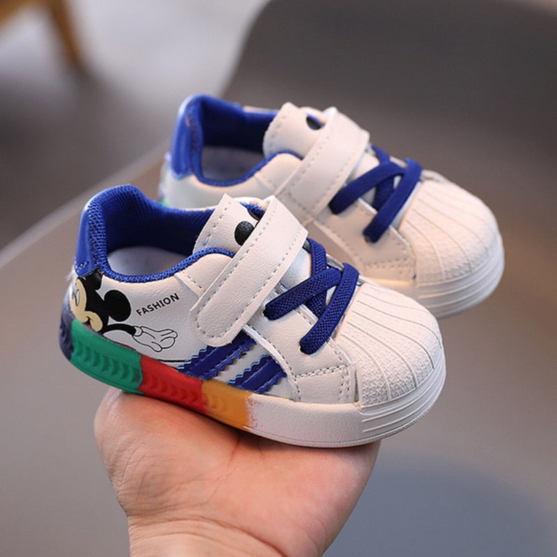 Colored Mr.Mause children's sneakers