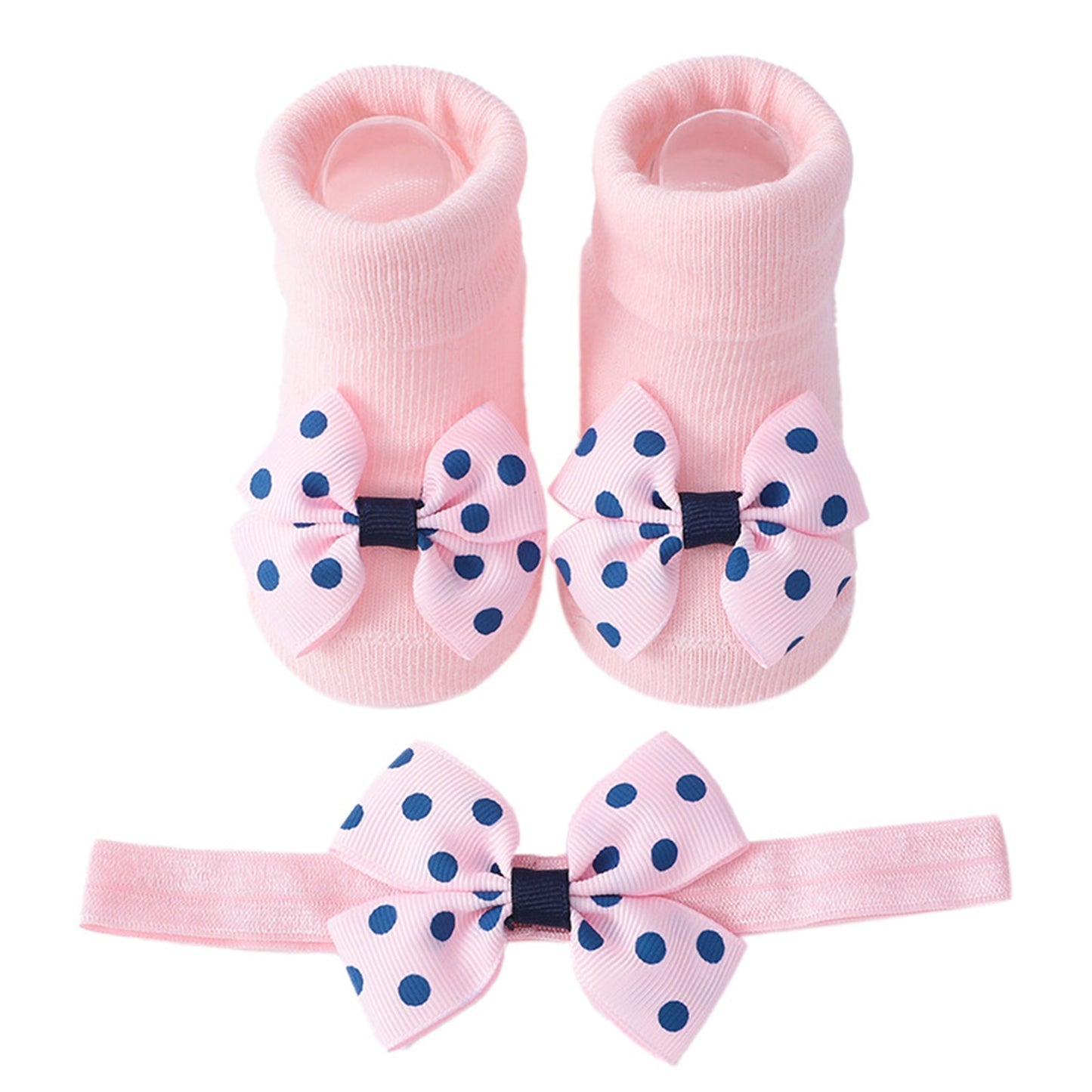 Lace non-slip children's sock + Headband