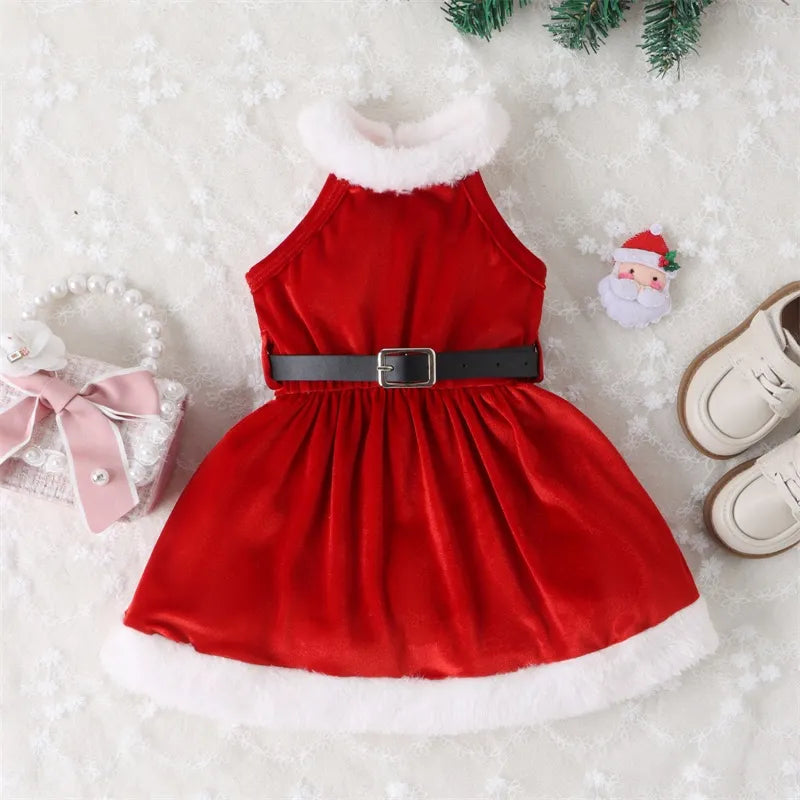 Sleeveless Mama Claus Children's Dress