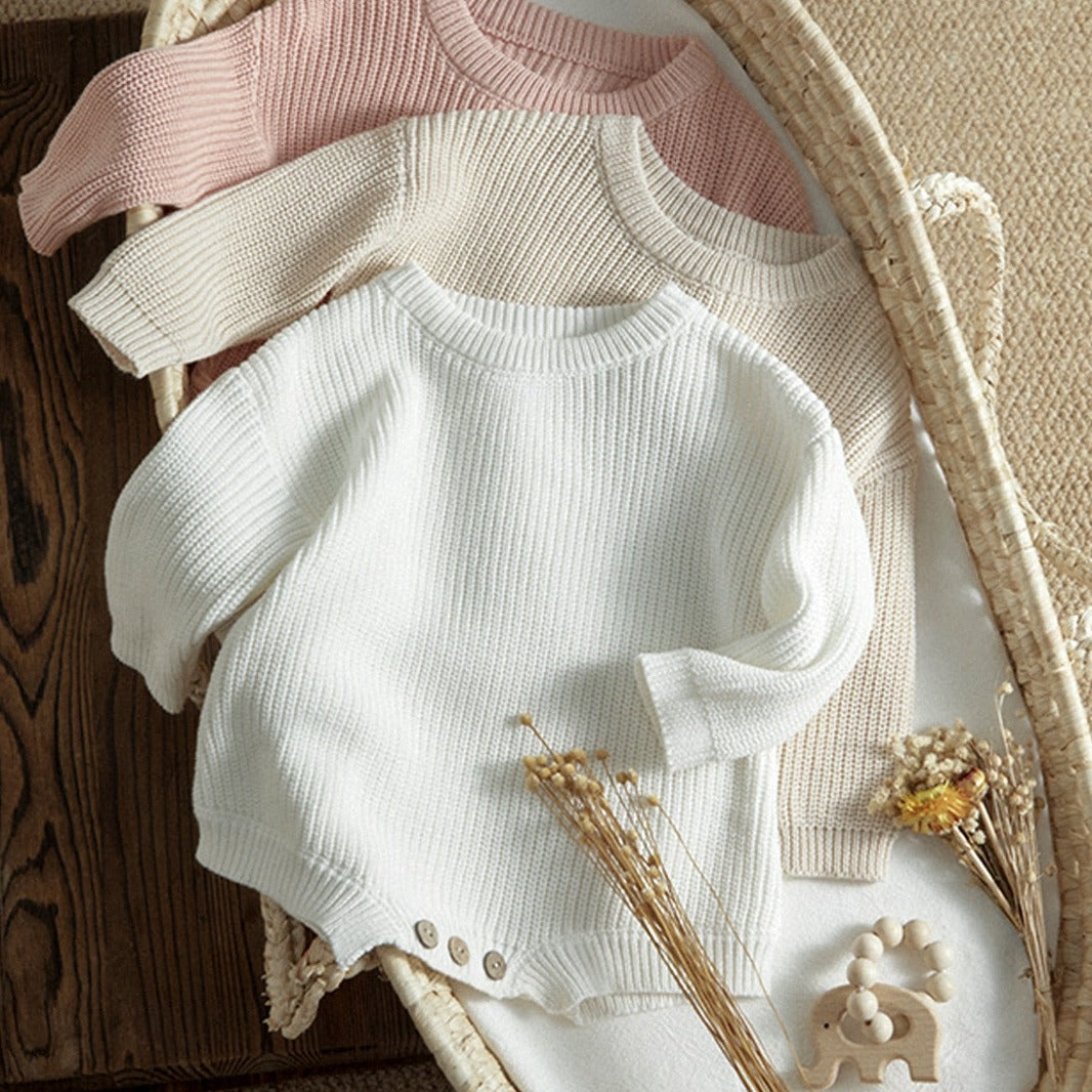 Baby basic overalls sweater